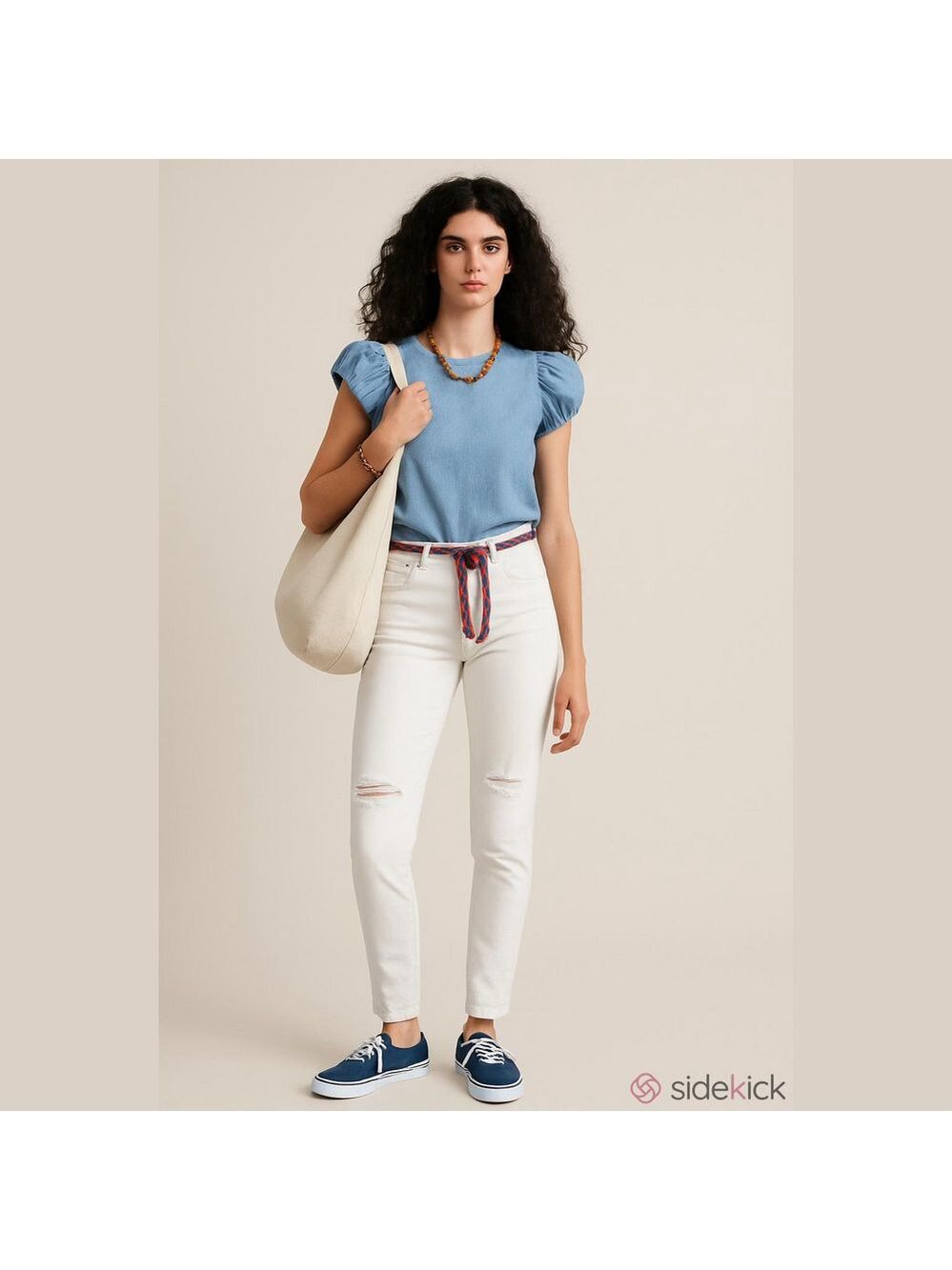 Billabong Y2K Off White Distressed High Waist Jeans 28x32